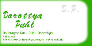 dorottya puhl business card